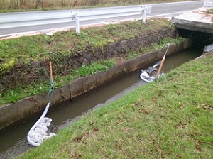 平成28年10月12日 大仙市 油事故の様子