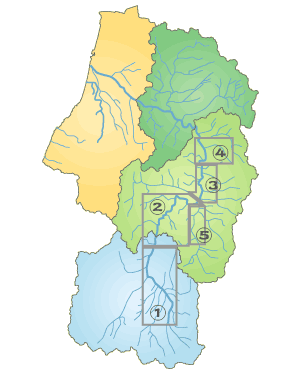最上川流域地図