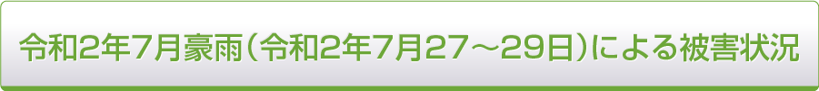 令和2年7月豪雨（令和2年7月27〜29日）による被害状況