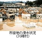市街地の浸水状況