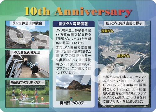 胆沢ダム10周年記念カード第二弾の裏面