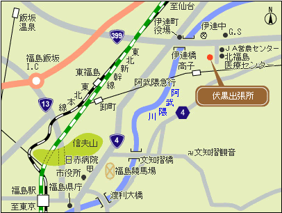 伏黒出張所の地図