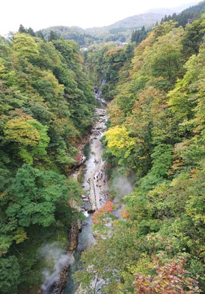 紅葉の小安峡２