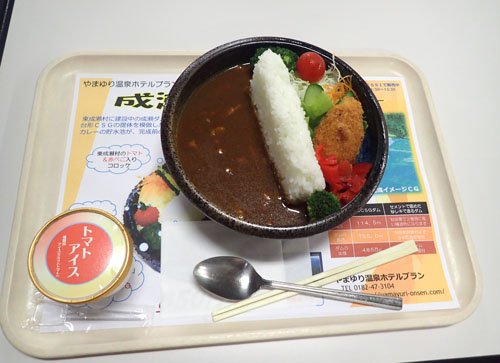 特別見学会のカレー