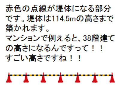 堤体の高さに関して