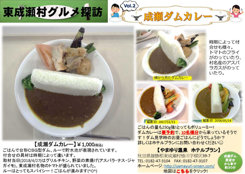 成瀬ダムカレー