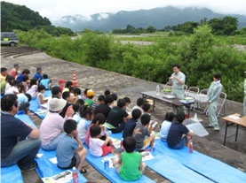 自然の中で、学習会