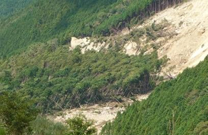 熊野地区崩壊状況