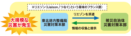 リエゾン（災害対策現地情報連絡員）