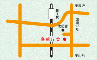 鳥越周辺地図