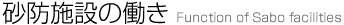 砂防施設の働き