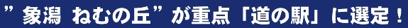 象潟ねむの丘が重点「道の駅」に選定！