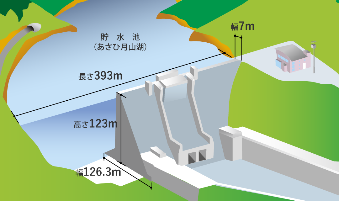 ダムの形状