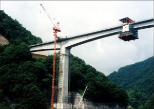 建設中の竜神大橋