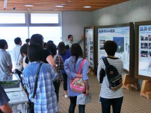 展示室でダムの役割を勉強