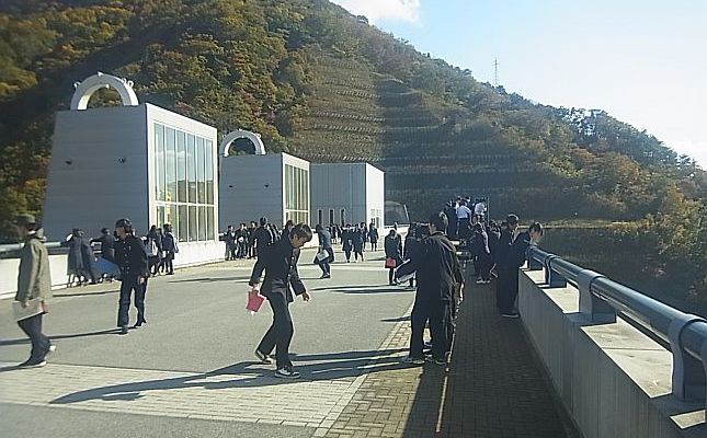 長井ダムの上流側、下流側をそれぞれに堪能しました♪