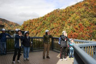 最後はヤッホーポイントから元気いっぱい「ヤッホー」