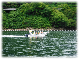 作業船「ながい」号も出発！