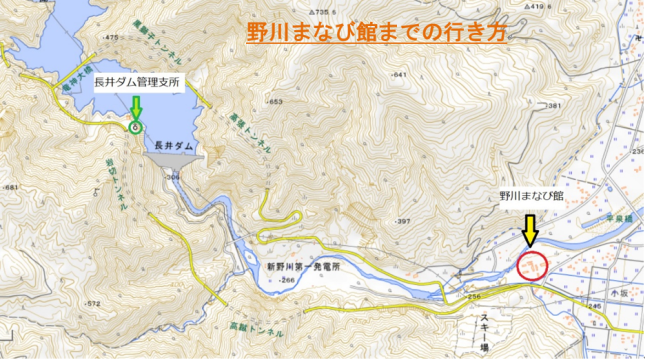 野川まなび館地図