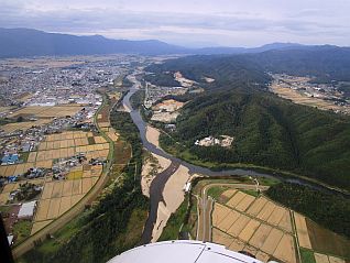 白川最上川合流点