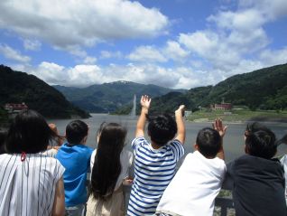 月山湖大噴水