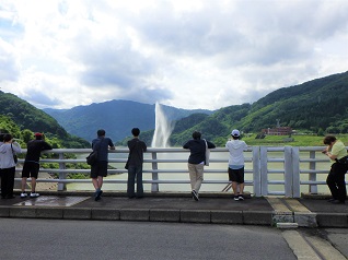 月山湖大噴水