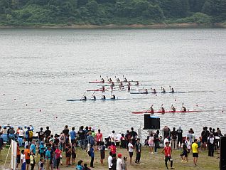 インターハイ カヌー競技開催