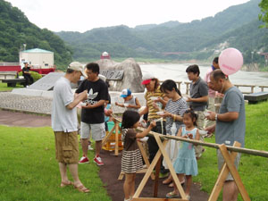 流しそーめんの味も格別