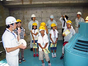 白川発電所見学