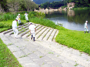 オートキャンプ場親水護岸