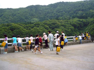 堤体から見える景色(大塚小)