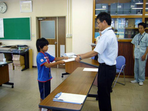 一日管理所長 任命式