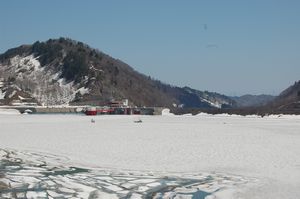 【白川湖の状況】満水に近い状態になってきています。