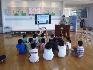 添川小学校の様子