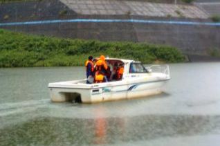 貯水池巡視へ出発