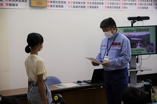 一日管理所長 任命式