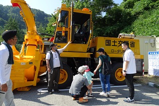 建設機械の展示