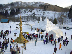 中津川雪祭りの様子