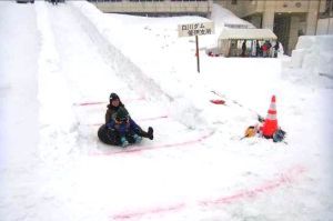 親子の部最長滑走距離は4m60㎝でした