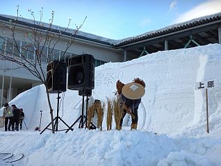 *** 雪上田植 ***