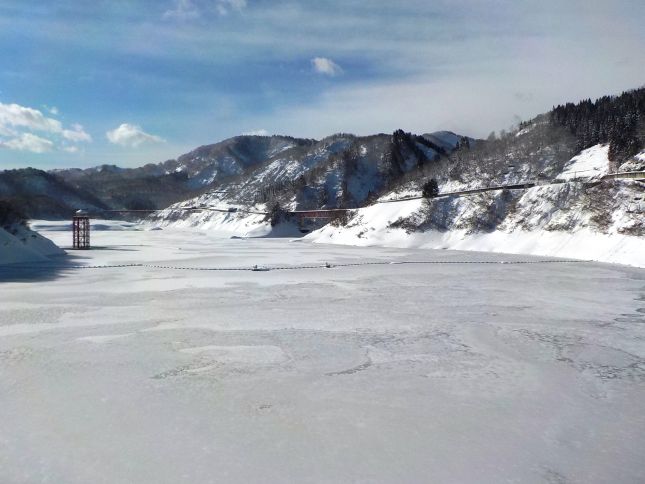 ダム湖面の様子（平成31年1月7日AM撮影）