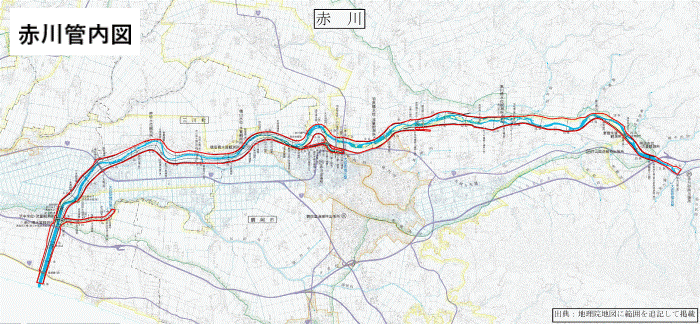 赤川管内図