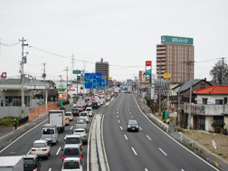 国道4号　仙台市太白区郡山4丁目（鹿の又交差点）