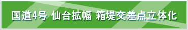 国道4号仙台拡幅箱堤立体化