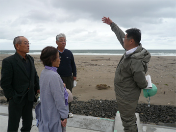 飯野坂南町内会の方々からの海岸堤防に関する様々な疑問にお答えしました