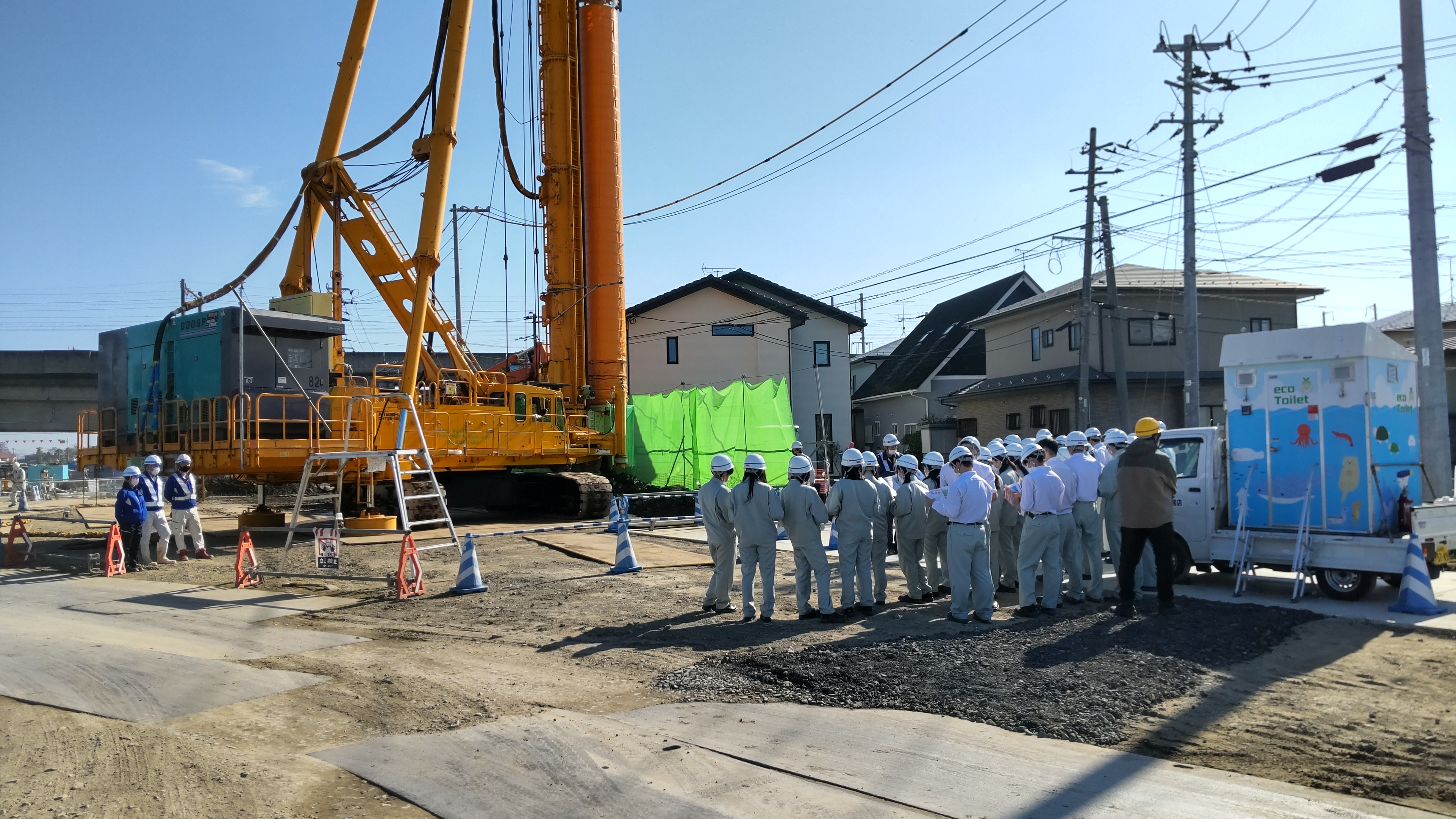 ICT地盤改良を見学